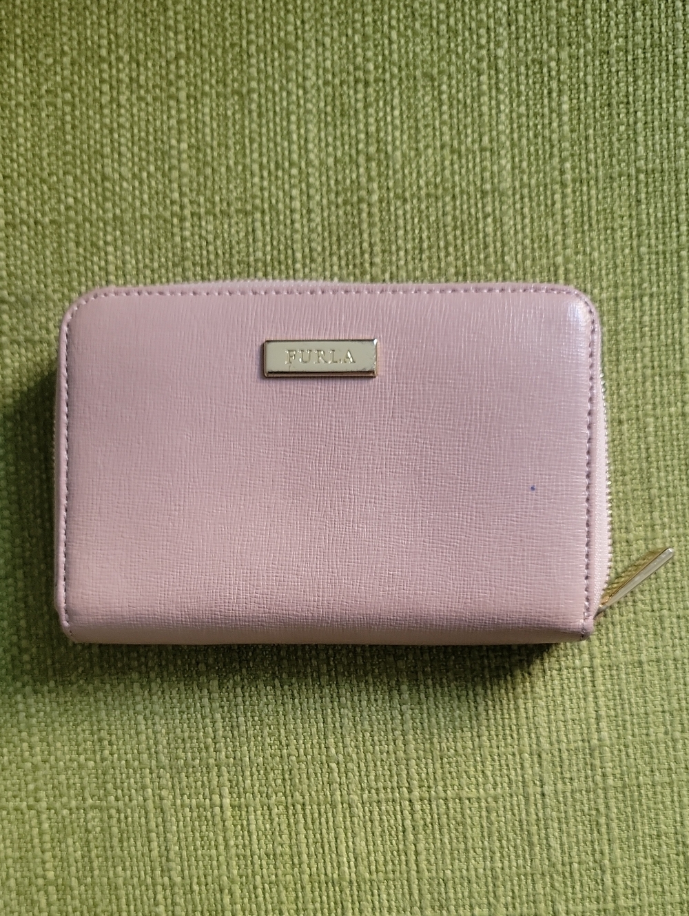 Furla Pink Zip-Around Leather Card Wallet